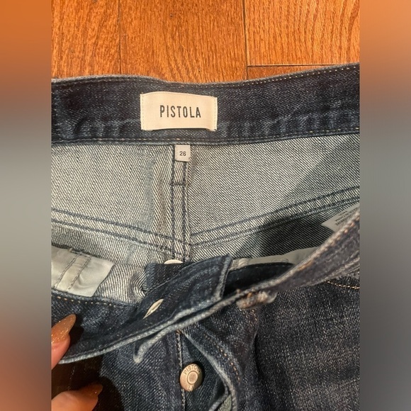 NWT Pistola Charlie High Rise Straight Jeans in Gravity sz 26 - Picture 11 of 15